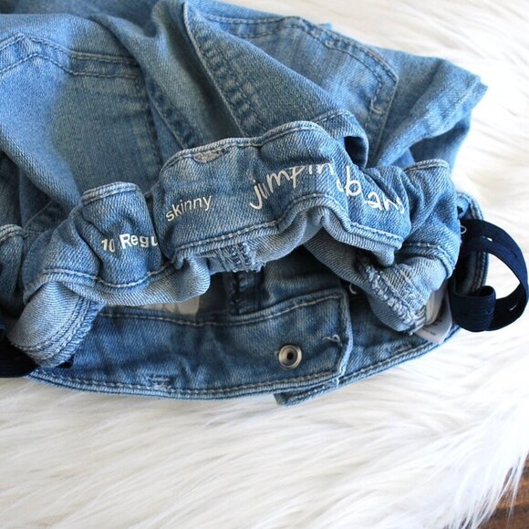 Jumping Beans Girl's Jeans Size 10R Skinny Adjustable Waist - Picture 7 of 8